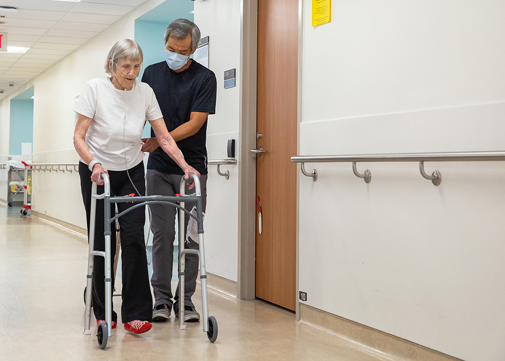 Patient in a rehabilitation session