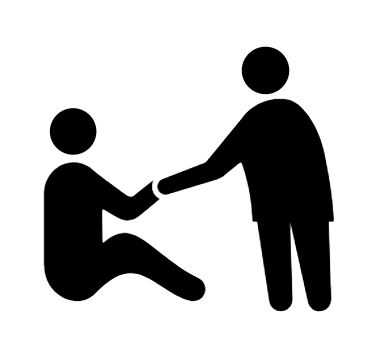 icon of a person helping other