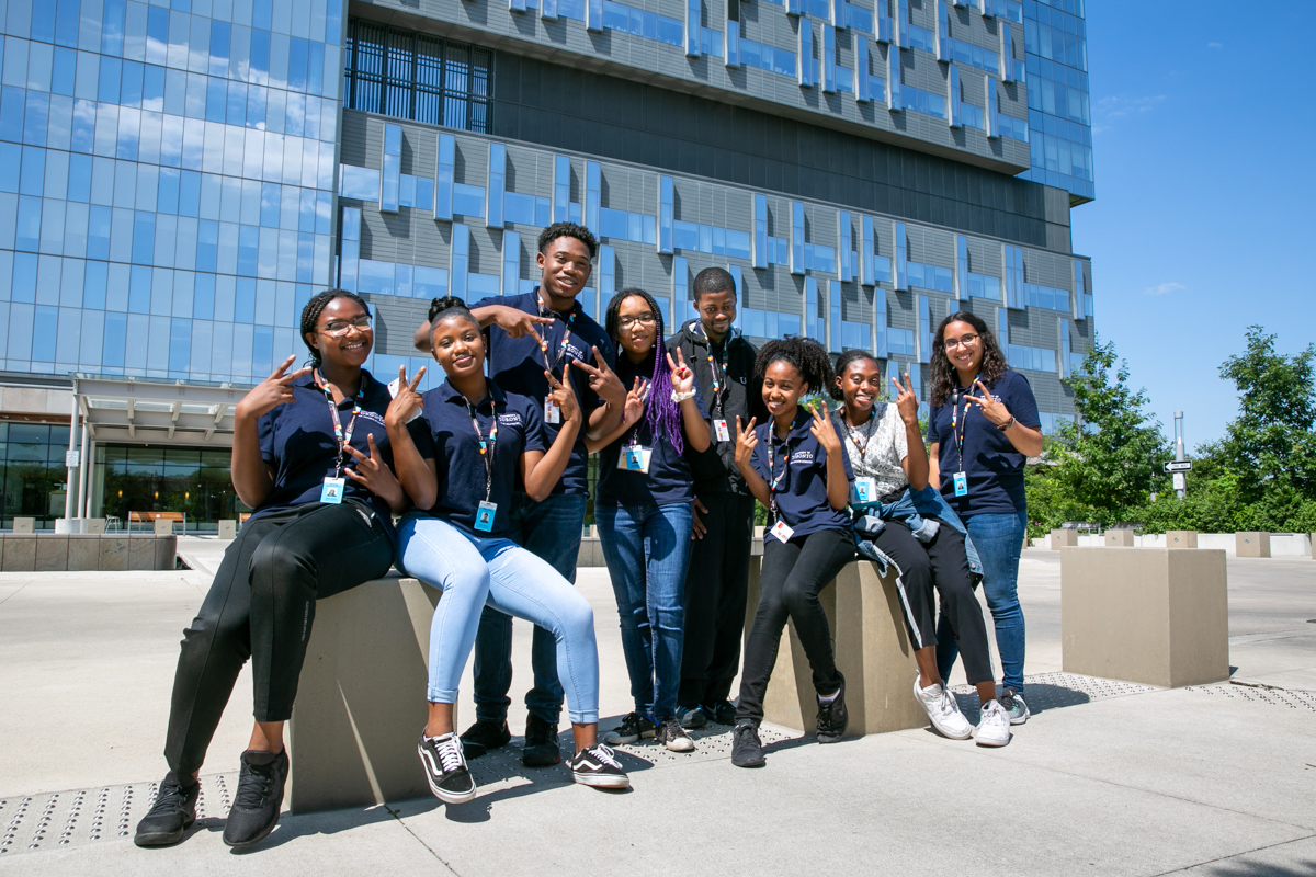 The students on their final day of the SMP program at Bridgepoint.