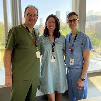 Drs. John Kingdom, Kelsey McLaughlin and John Snelgrove