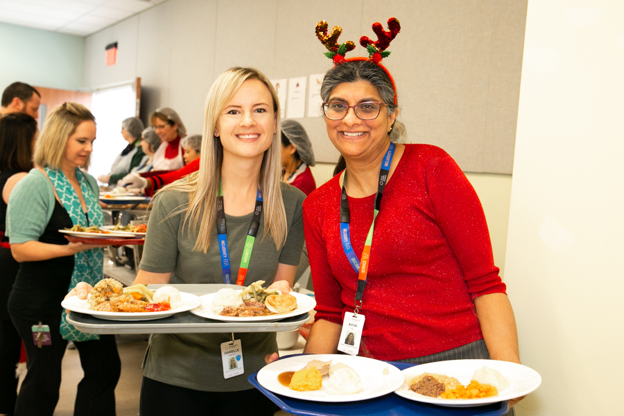 Serving patients festive cheer