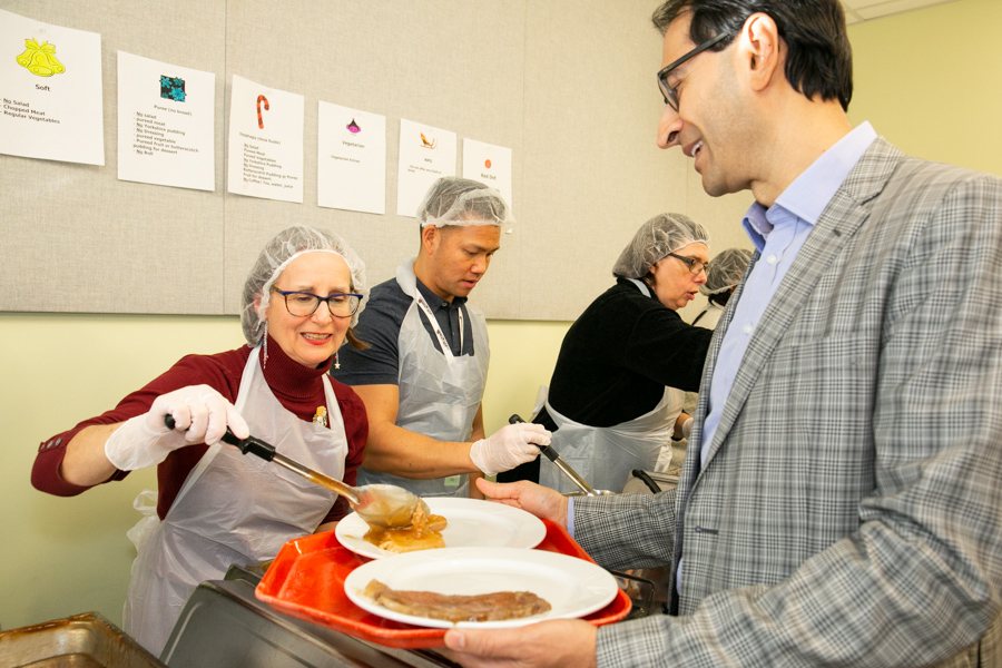 Serving patients festive cheer