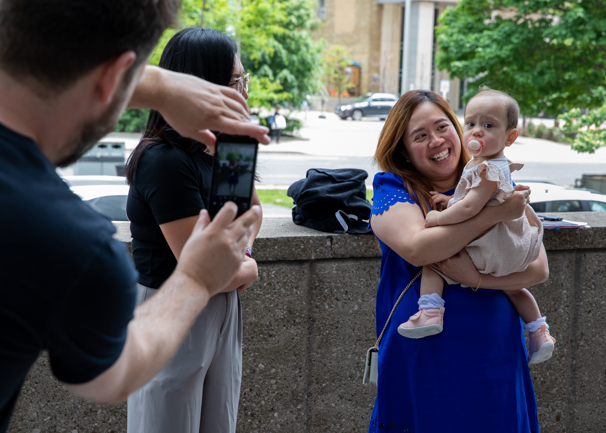 Janice reunites with members of her care team at Mount Sinai