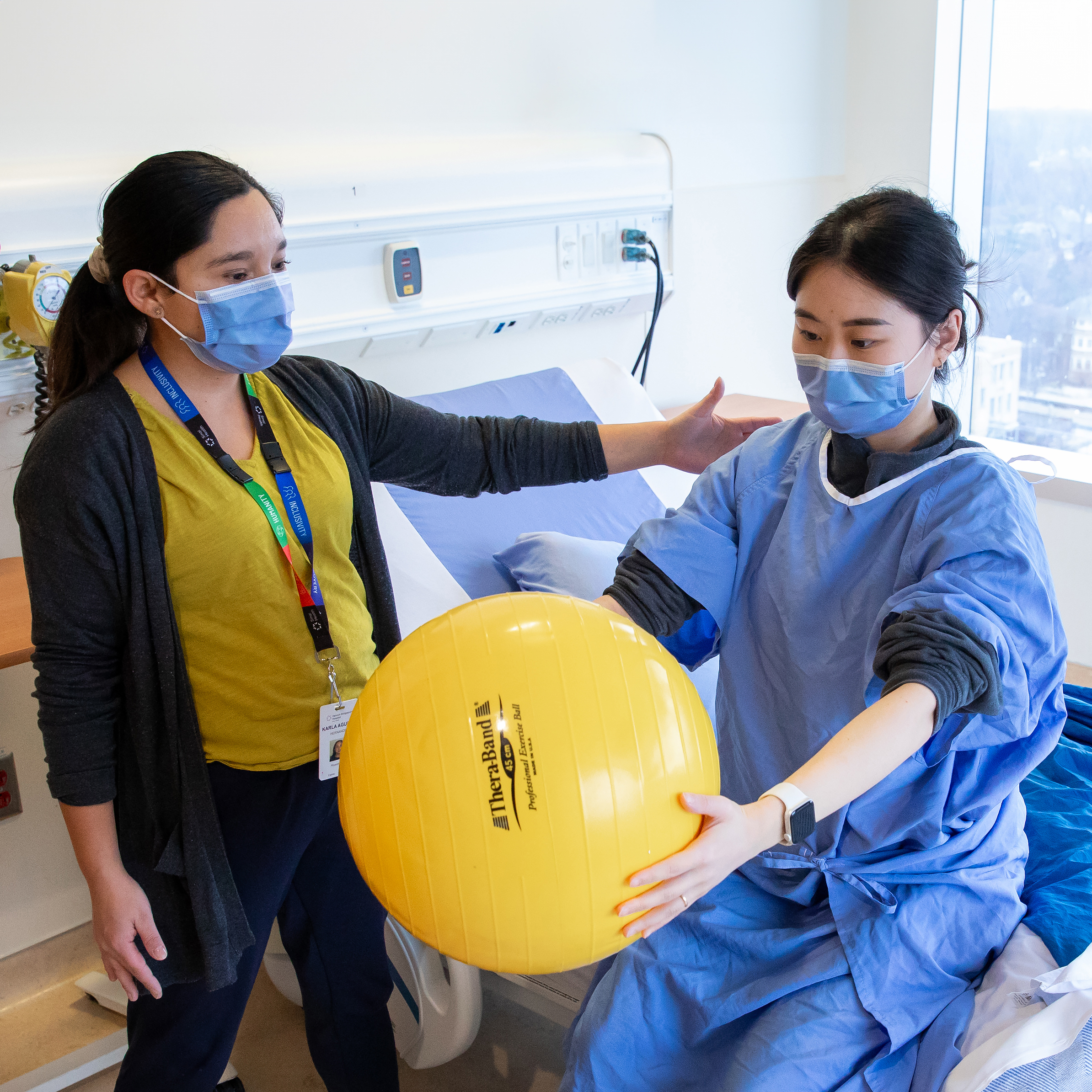 Nurse providing care to a patient