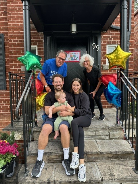 William Raskin with his family