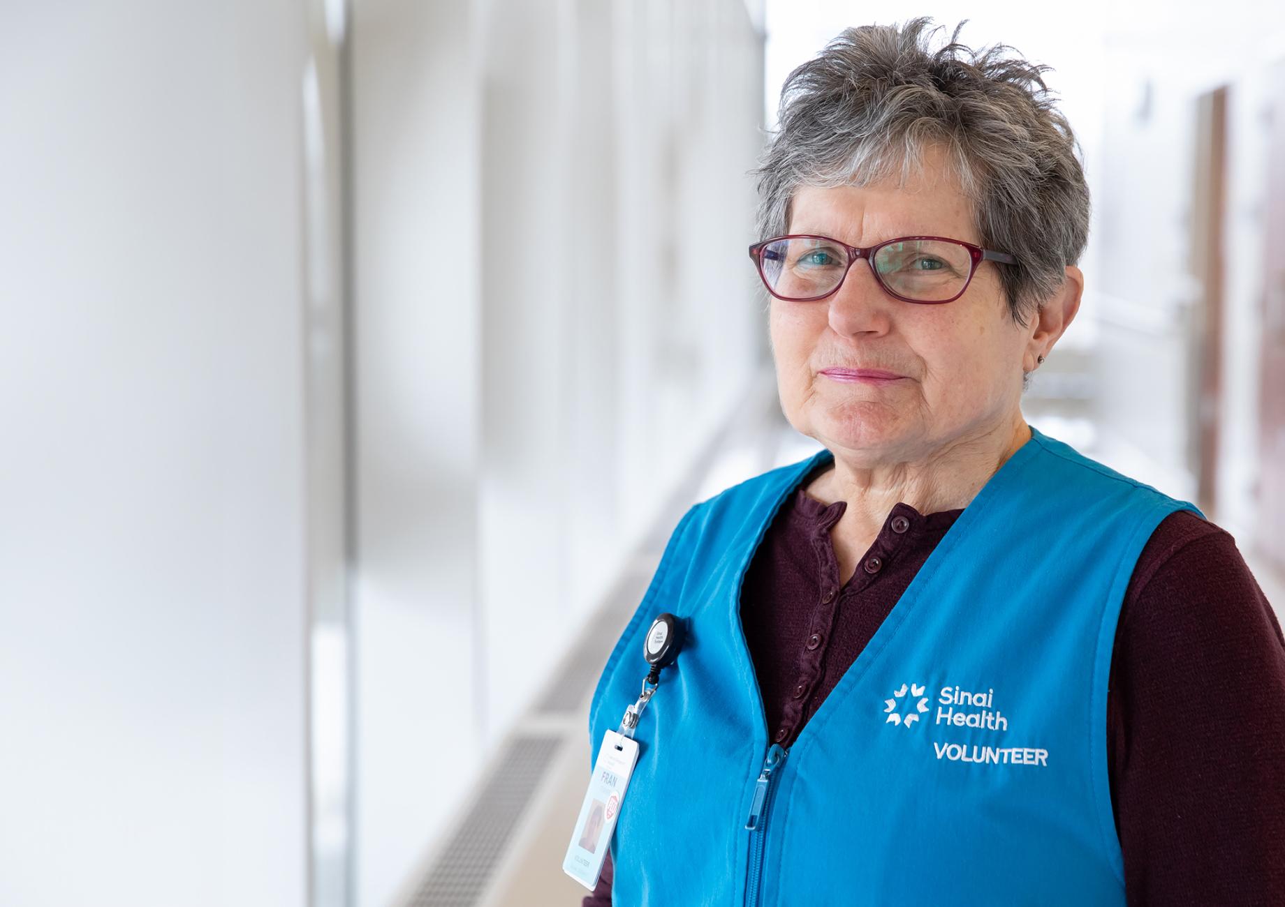 Fran, a volunteer at Sinai Health