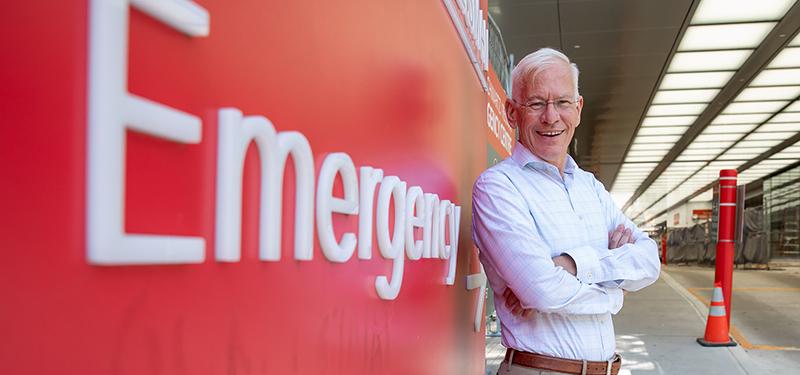 Dr. Don Melady, Emergency Physician at Mount Sinai Hospital, pictured outside Emergency Department