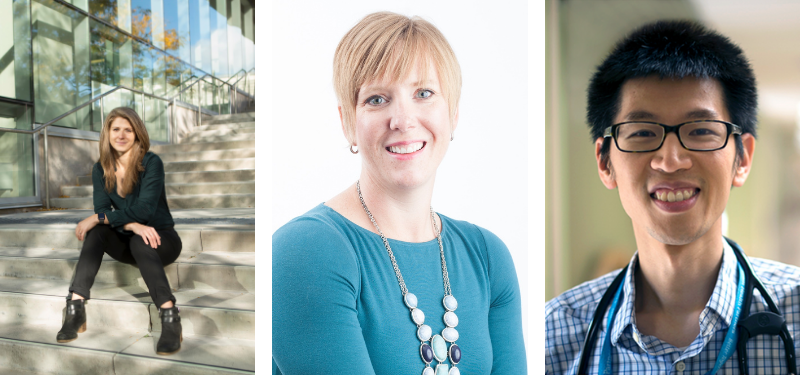 Dr. Carolyn Steele Gray (left) Dr. Michelle Nelson (centre), Dr. Terence Tang (right)