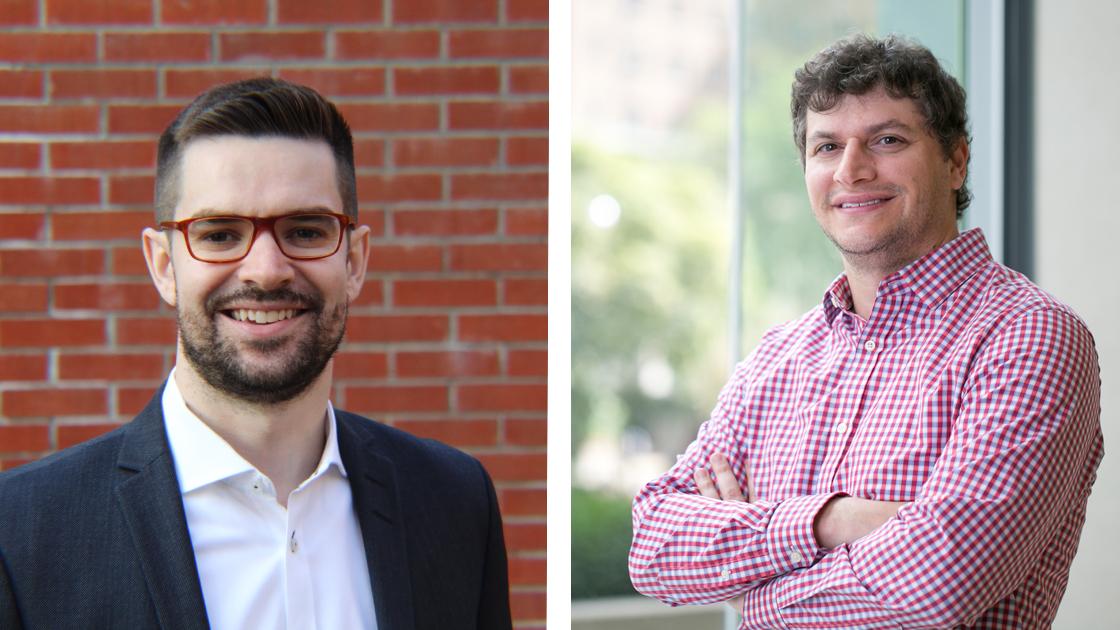 A collage of two headshots of the lead Sinai Health researchers.