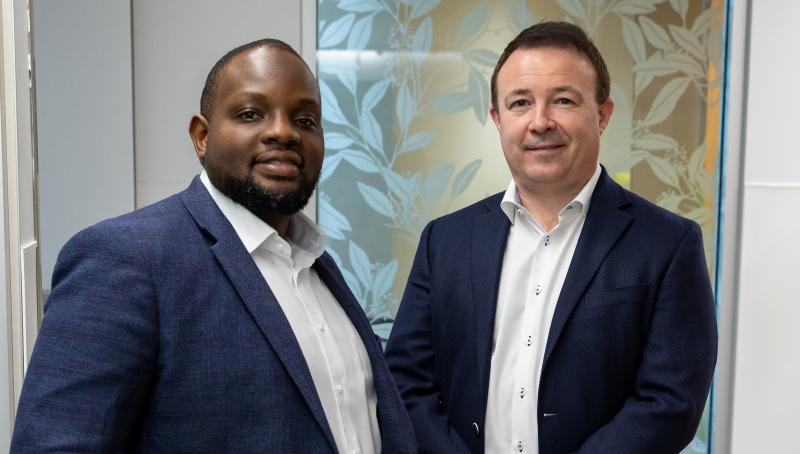 Head shots of Sinai Health oncologists, Dr. Abdulazeez Salawu (left) and Dr. Geoffrey Watson (right).