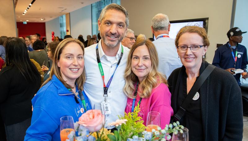 People celebrating together at Sinai Health’s Service Celebration.