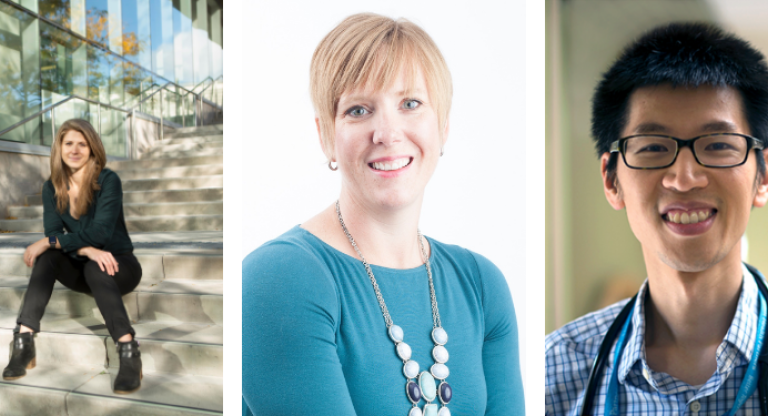 Dr. Carolyn Steele Gray (left) Dr. Michelle Nelson (centre), Dr. Terence Tang (right)