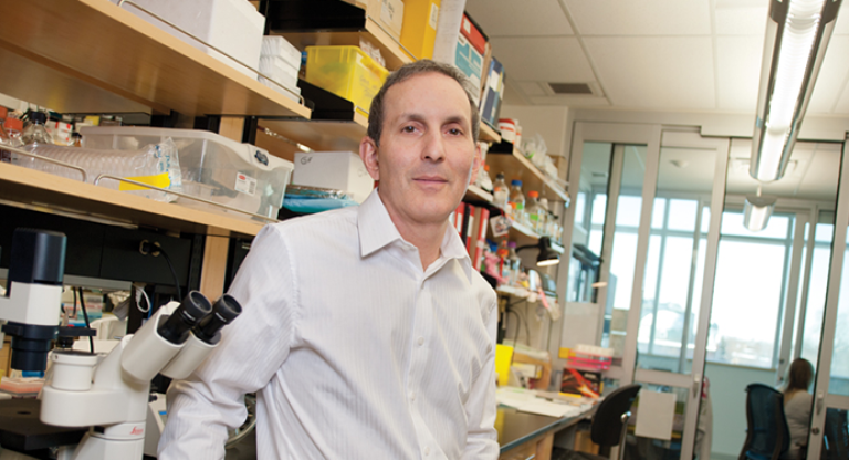 Dr. Daniel Drucker in his laboratory 