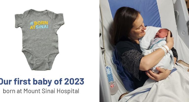 The first Mount Sinai baby of 2023