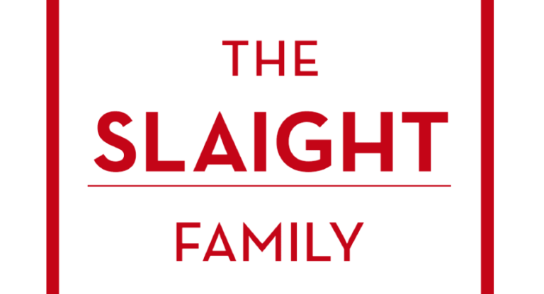 Text that reads "Thank you - The Slaight Family Foundation"