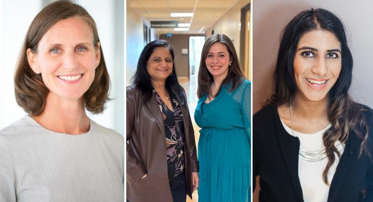 Collage of four Sinai Health employee headshots.