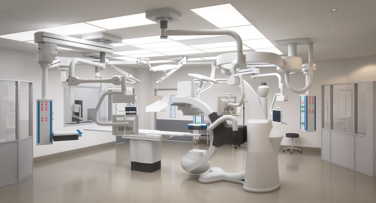 Render of a brand new operating room